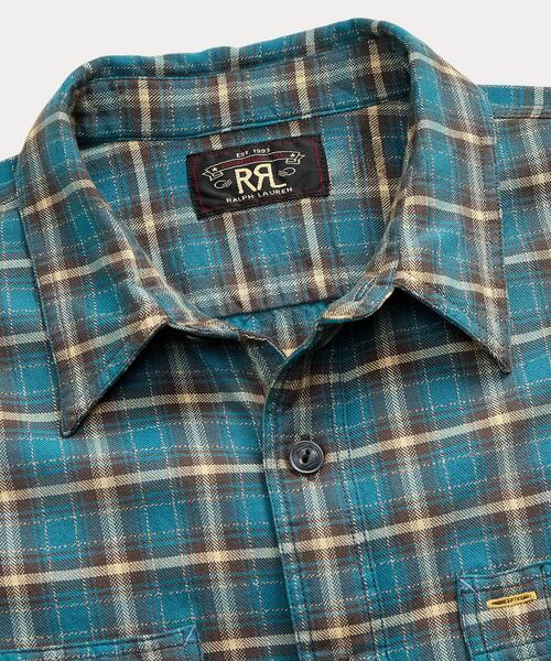 RRL（ダブル アール エル）の「チェック ツイル ワークシャツ（シャツ