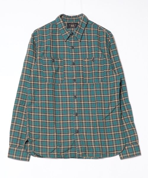 RRL（ダブル アール エル）の「チェック ツイル ワークシャツ（シャツ