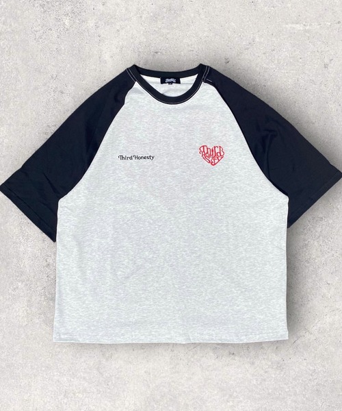 フリーサイズ / UNISEX 》ATMARK ハートロゴラグランTee（Tシャツ