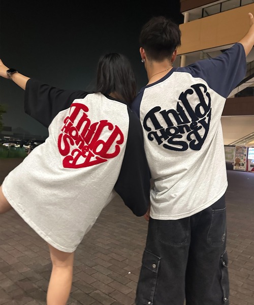 フリーサイズ / UNISEX 》ATMARK ハートロゴラグランTee（Tシャツ