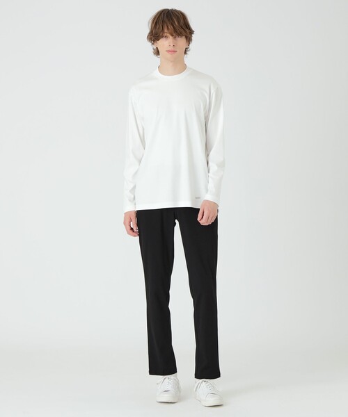 BLACK LABEL CRESTBRIDGE(ブラックレーベル・クレストブリッジ)の「マーセライズドレスロンT(Tシャツ/カットソー・メンズ・オフホワイト/ブルー系その他7/ブラック・M/XL/L)」の18枚目の写真