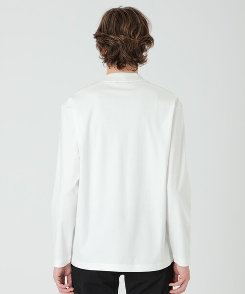 BLACK LABEL CRESTBRIDGE(ブラックレーベル・クレストブリッジ)の「マーセライズドレスロンT(Tシャツ/カットソー・メンズ・オフホワイト/ブルー系その他7/ブラック・M/XL/L)」の16枚目の写真