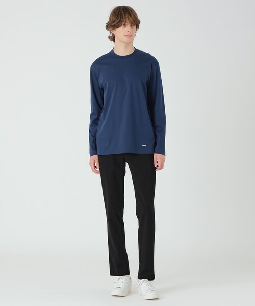 BLACK LABEL CRESTBRIDGE(ブラックレーベル・クレストブリッジ)の「マーセライズドレスロンT(Tシャツ/カットソー・メンズ・オフホワイト/ブルー系その他7/ブラック・M/XL/L)」の13枚目の写真