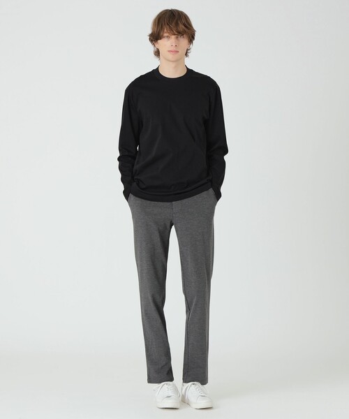 BLACK LABEL CRESTBRIDGE(ブラックレーベル・クレストブリッジ)の「マーセライズドレスロンT(Tシャツ/カットソー・メンズ・オフホワイト/ブルー系その他7/ブラック・M/XL/L)」の8枚目の写真