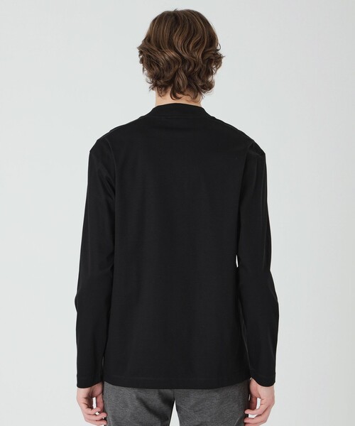 BLACK LABEL CRESTBRIDGE(ブラックレーベル・クレストブリッジ)の「マーセライズドレスロンT(Tシャツ/カットソー・メンズ・オフホワイト/ブルー系その他7/ブラック・M/XL/L)」の6枚目の写真