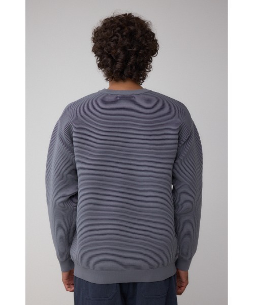 AZUL by moussy(アズールバイマウジー)の「ミックスカラーリップル編みニットトップス(ニット/セーター・メンズ・グレー/ブラウン/ブラック・MEDIUM/LARGE)」の9枚目の写真