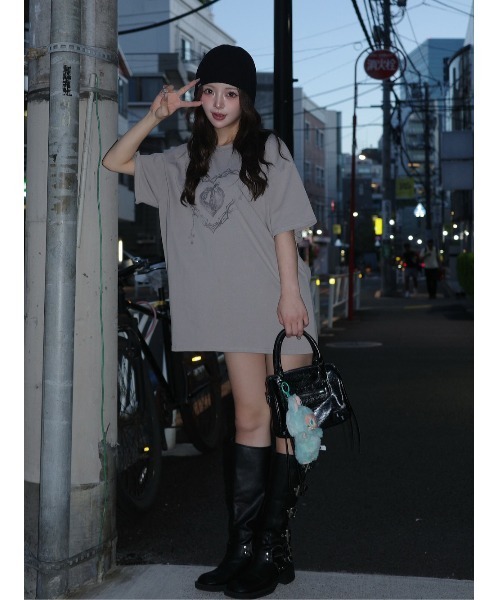 ハートキーフェードビッグTシャツ（Tシャツ/カットソー