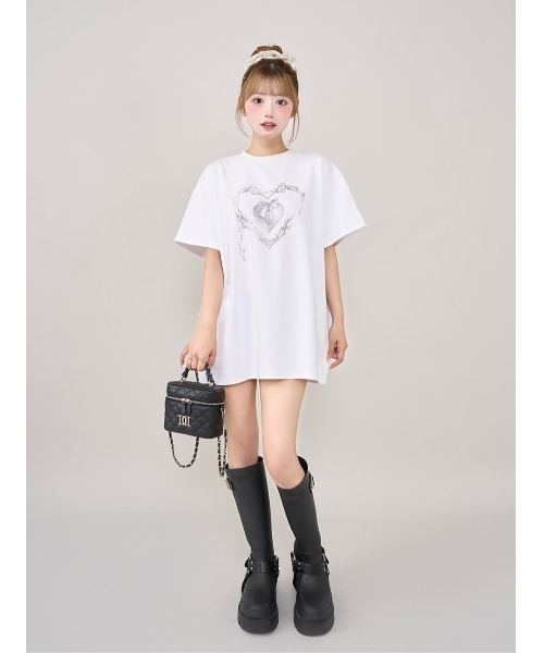 ダーリッチ darich ハートキーフェードビッグTシャツ C-GRY ダーリッチ Darich ハートキーフェードビッグTシャツ