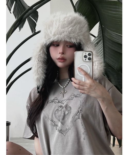 ハートキーフェードビッグTシャツ（Tシャツ/カットソー
