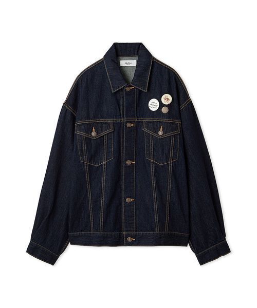 セール】缶バッチ付きGジャン（デニムジャケット）｜Mila Owen（ミラ