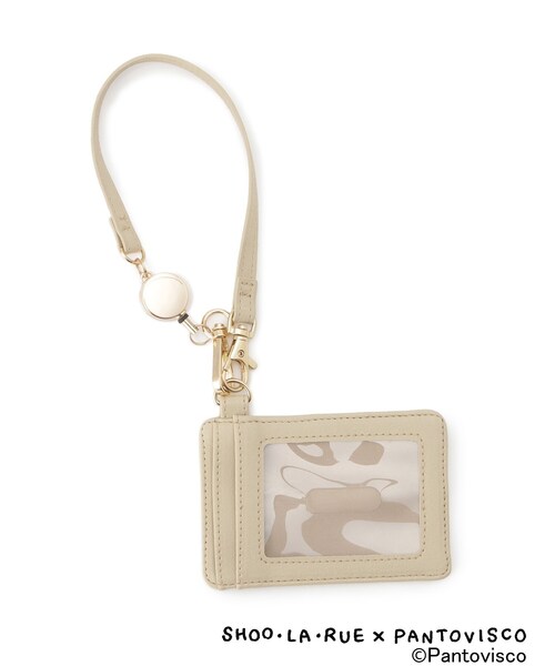 SHOO・LA・RUE（シューラルー）の「【パントビスコ／ぺろち】イラストプリント 合皮パスケース（その他・レディース・ライトブルー/ベージュ・00）」の4枚目の写真