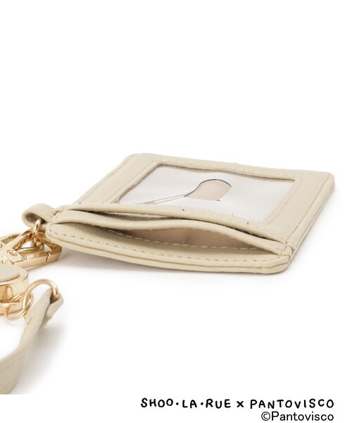 SHOO・LA・RUE（シューラルー）の「【パントビスコ／ぺろち】イラストプリント 合皮パスケース（その他・レディース・ライトブルー/ベージュ・00）」の6枚目の写真