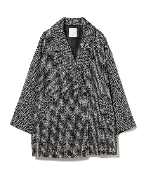 B:MING by BEAMS（ビーミングバイビームス）の「ヘリンボーン コート（その他アウター・レディース・ブラック/ブラウン・SMALL/MEDIUM）」の12枚目の写真