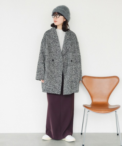 B:MING by BEAMS(ビーミングバイビームス)の「ヘリンボーン コート(その他アウター・レディース・ブラック/ブラウン・SMALL/MEDIUM)」の20枚目の写真