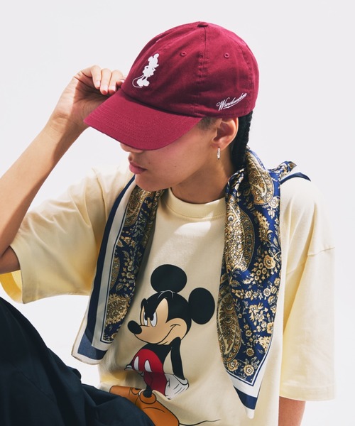 Disney（ディズニー）の「MICKEY / SILHOUETTE CAP（キャップ・レディース・ブラック/レッド/グリーン・F）」の15枚目の写真