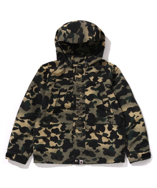 BAPE 迷彩柄 フード付きジャケット MIXED 1ST CAMO SNOWBOARD JACKET BAPE LEGACY（ミリタリー