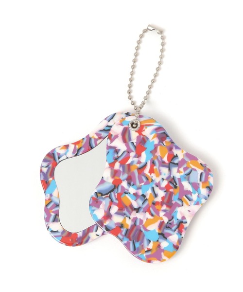 LEPSIM（レプシィム）の「ミラーチャーム　581692（手鏡/メイクミラー・レディース・ブラック/ベージュ/イエロー系その他/ホワイト系その他・ONE SIZE）」の2枚目の写真