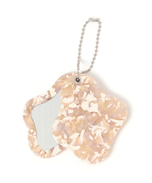 LEPSIM（レプシィム）の「ミラーチャーム　581692（手鏡/メイクミラー・レディース・ブラック/ベージュ/イエロー系その他/ホワイト系その他・ONE SIZE）」の3枚目の写真