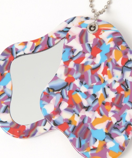 LEPSIM（レプシィム）の「ミラーチャーム　581692（手鏡/メイクミラー・レディース・ブラック/ベージュ/イエロー系その他/ホワイト系その他・ONE SIZE）」の11枚目の写真