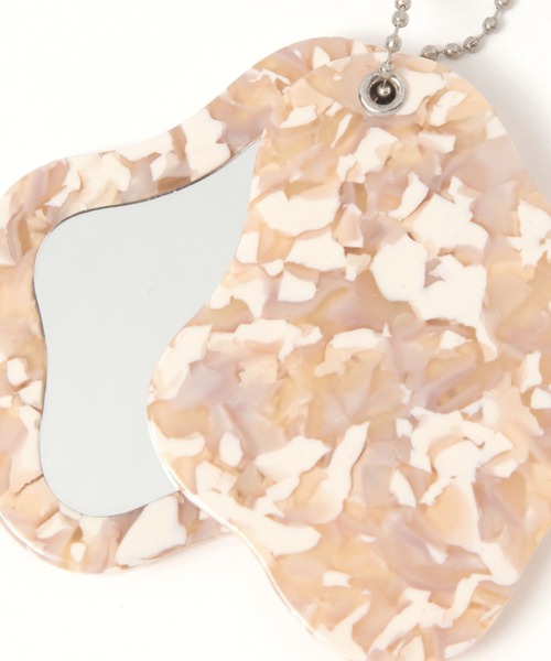 LEPSIM（レプシィム）の「ミラーチャーム　581692（手鏡/メイクミラー・レディース・ブラック/ベージュ/イエロー系その他/ホワイト系その他・ONE SIZE）」の12枚目の写真