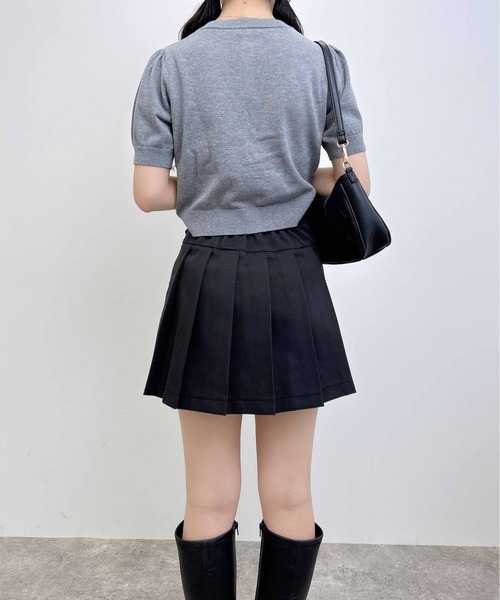 INGNI（イング）の「サイドベルトプリーツスカパン（スカート・レディース・ブラック/グレー/ブラウン・FREE）」の5枚目の写真