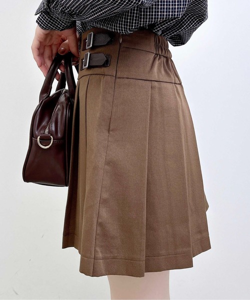 INGNI（イング）の「サイドベルトプリーツスカパン（スカート・レディース・ブラック/グレー/ブラウン・FREE）」の10枚目の写真