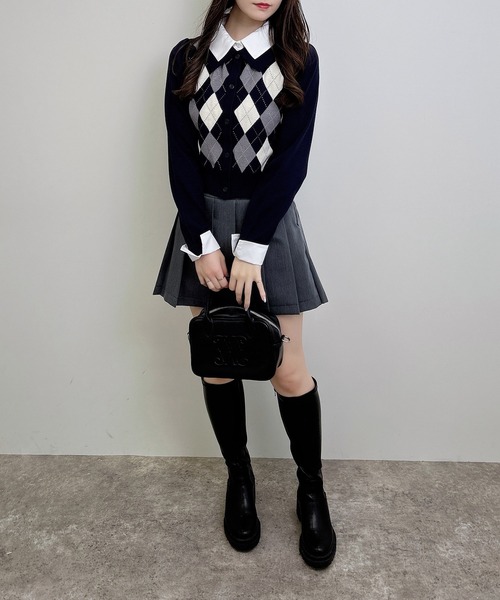 INGNI（イング）の「サイドベルトプリーツスカパン（スカート・レディース・ブラック/グレー/ブラウン・FREE）」の19枚目の写真