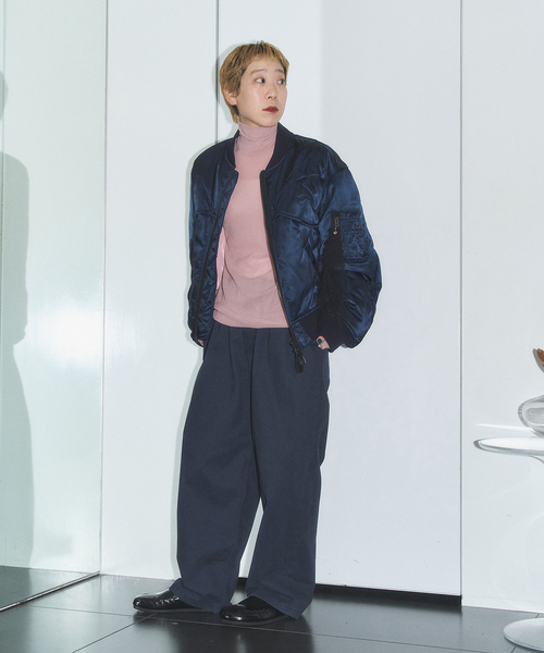 CITYSHOP(シティーショップ)の「COTTON EASY パンツ(その他パンツ・レディース・ライトグレー/ネイビー・36/38)」の3枚目の写真