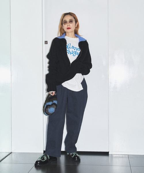 CITYSHOP(シティーショップ)の「COTTON EASY パンツ(その他パンツ・レディース・ライトグレー/ネイビー・36/38)」の6枚目の写真