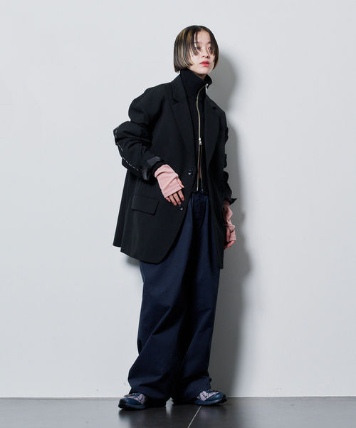 CITYSHOP(シティーショップ)の「COTTON EASY パンツ(その他パンツ・レディース・ライトグレー/ネイビー・36/38)」の8枚目の写真