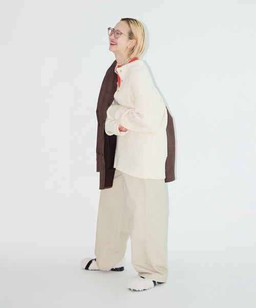 CITYSHOP(シティーショップ)の「COTTON EASY パンツ(その他パンツ・レディース・ライトグレー/ネイビー・36/38)」の14枚目の写真