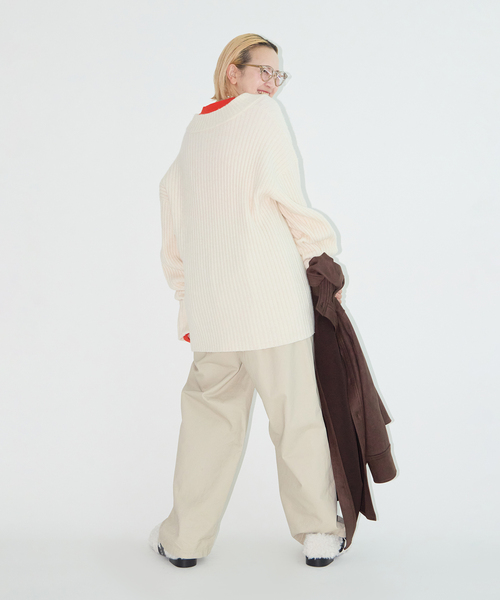 CITYSHOP(シティーショップ)の「COTTON EASY パンツ(その他パンツ・レディース・ライトグレー/ネイビー・36/38)」の15枚目の写真