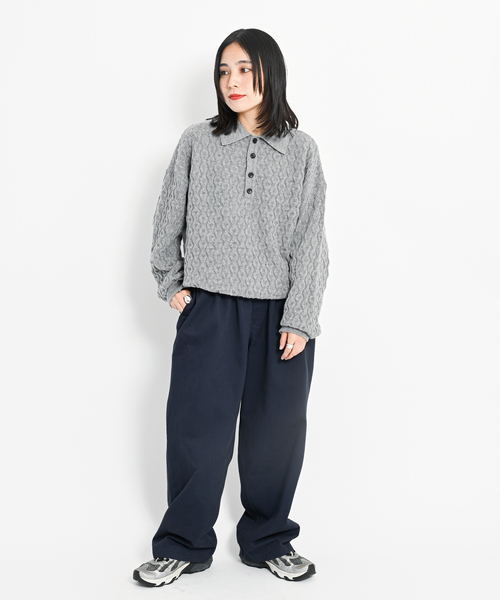 CITYSHOP(シティーショップ)の「COTTON EASY パンツ(その他パンツ・レディース・ライトグレー/ネイビー・36/38)」の22枚目の写真