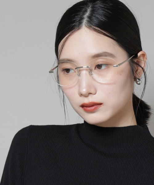 NANO universe(ナノユニバース)の「フレームレスメガネ(サングラス・レディース・シルバー/ゴールド・F)」の2枚目の写真