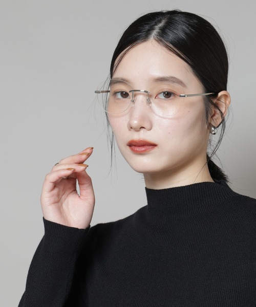 NANO universe(ナノユニバース)の「フレームレスメガネ(サングラス・レディース・シルバー/ゴールド・F)」の3枚目の写真