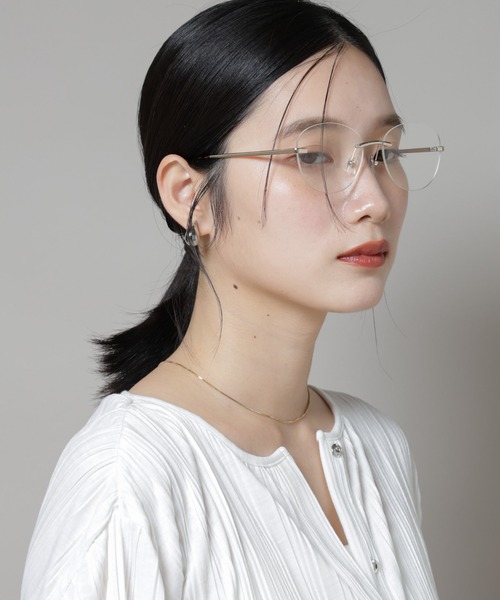 NANO universe(ナノユニバース)の「フレームレスメガネ(サングラス・レディース・シルバー/ゴールド・F)」の5枚目の写真