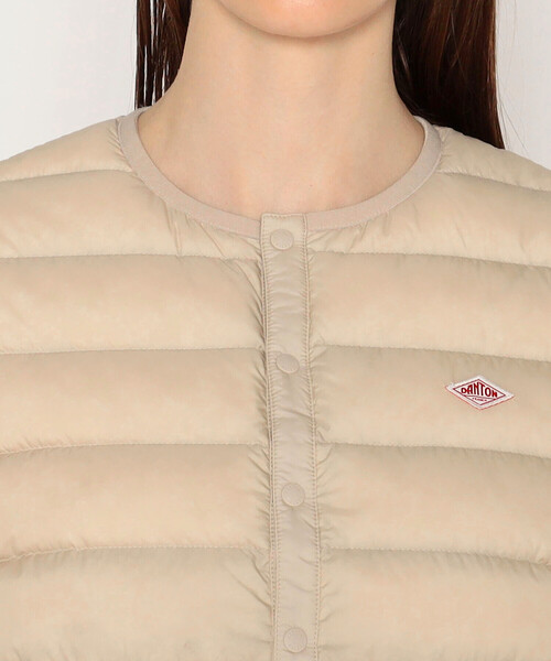 DANTON（ダントン）の「WOMEN'S CREWNECK INNER DOWN VEST（ダウンベスト・レディース・ブラウン系その他/ブラック/オリーブ/ブラック系その他/オフホワイト/マスタード/ベージュ系その他・M/S/XS）」の16枚目の写真