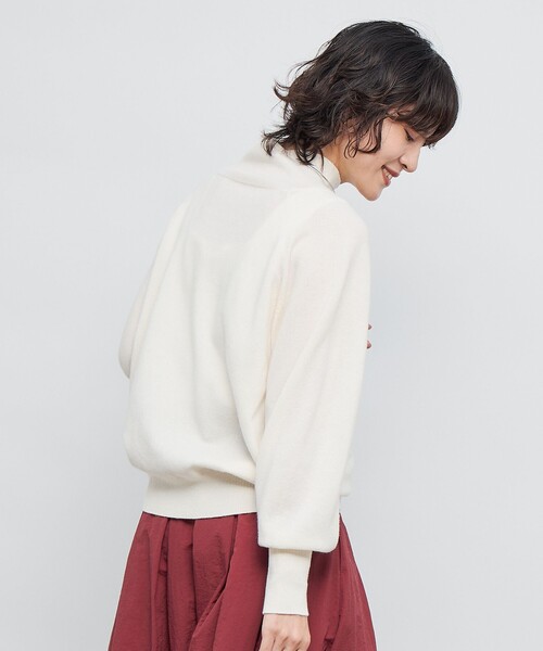 NOLLEY’S（ノーリーズ）の「12Gオルティアハイネックプルオーバーニット（ニット/セーター・レディース・イエロー/ベビーピンク/ミント/オフホワイト/ライトグレー/ダークブラウン・38）」の13枚目の写真