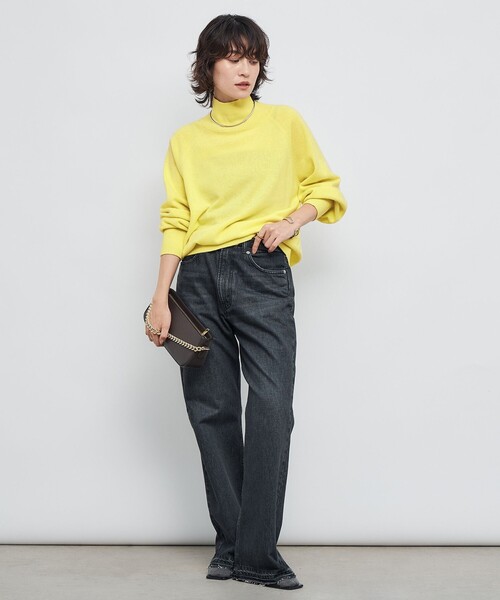 NOLLEY’S（ノーリーズ）の「12Gオルティアハイネックプルオーバーニット（ニット/セーター・レディース・イエロー/ベビーピンク/ミント/オフホワイト/ライトグレー/ダークブラウン・38）」の17枚目の写真