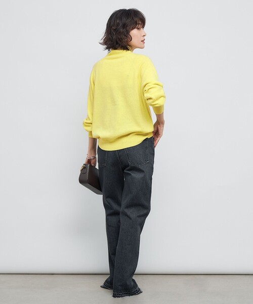 NOLLEY’S（ノーリーズ）の「12Gオルティアハイネックプルオーバーニット（ニット/セーター・レディース・イエロー/ベビーピンク/ミント/オフホワイト/ライトグレー/ダークブラウン・38）」の19枚目の写真