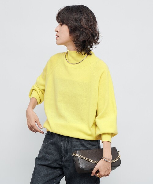 NOLLEY’S（ノーリーズ）の「12Gオルティアハイネックプルオーバーニット（ニット/セーター・レディース・イエロー/ベビーピンク/ミント/オフホワイト/ライトグレー/ダークブラウン・38）」の22枚目の写真