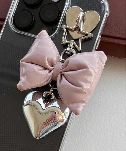 kutir(クティール)の「kutirlune/リボンモチーフミニキーホルダー(キーホルダー・レディース・ピンク/ブラック/シルバー/ブルー・FREE)」の4枚目の写真