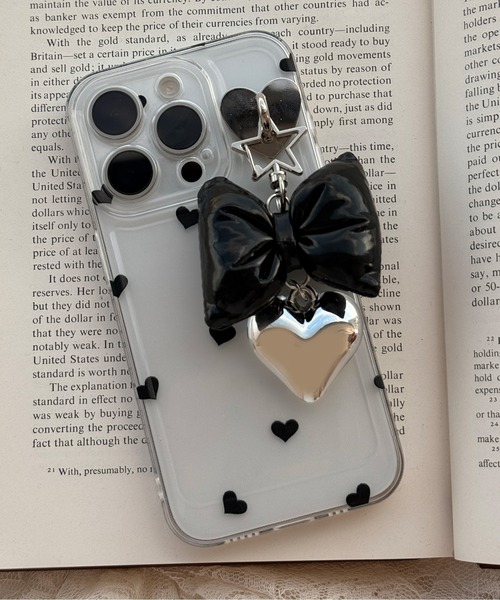 kutir(クティール)の「kutirlune/リボンモチーフミニキーホルダー(キーホルダー・レディース・ピンク/ブラック/シルバー/ブルー・FREE)」の1枚目の写真