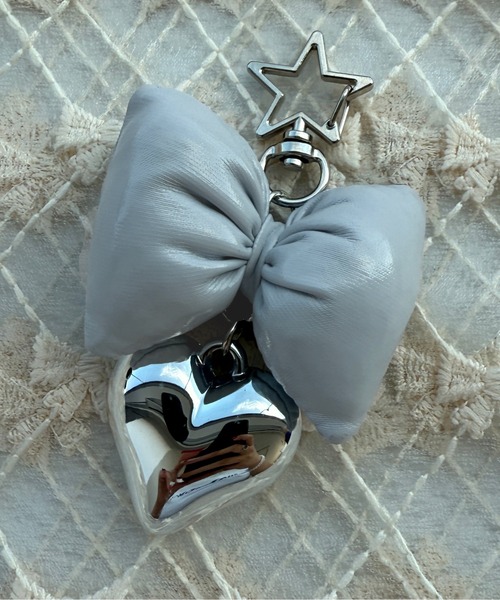 kutir(クティール)の「kutirlune/リボンモチーフミニキーホルダー(キーホルダー・レディース・ピンク/ブラック/シルバー/ブルー・FREE)」の9枚目の写真