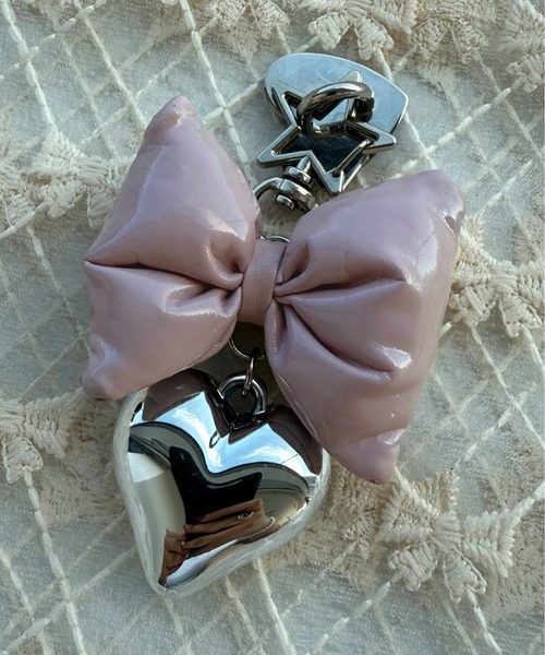 kutir(クティール)の「kutirlune/リボンモチーフミニキーホルダー(キーホルダー・レディース・ピンク/ブラック/シルバー/ブルー・FREE)」の11枚目の写真