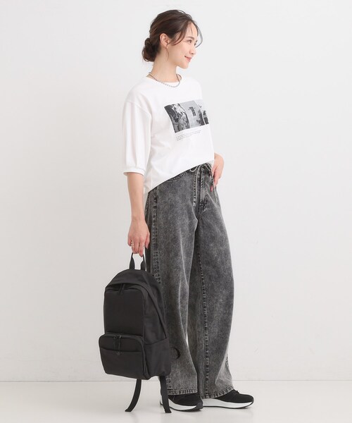 SHOO・LA・RUE（シューラルー）の「【撥水】立体ポケットリュック（バックパック/リュック・レディース・ピンク系/ブラック/グレー・00）」の7枚目の写真