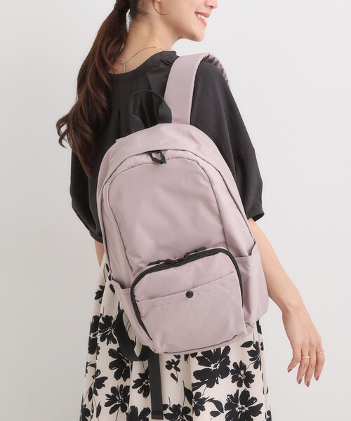 SHOO・LA・RUE（シューラルー）の「【撥水】立体ポケットリュック（バックパック/リュック・レディース・ピンク系/ブラック/グレー・00）」の8枚目の写真