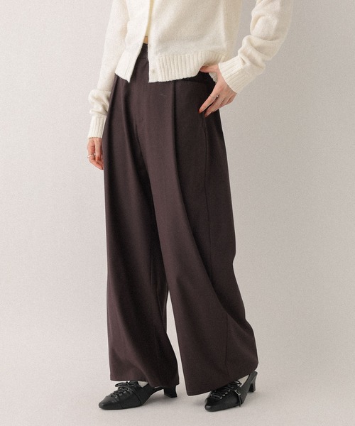 Heather(ヘザー)の「アソートワイドバレルパンツ 592828(その他パンツ・レディース・ベージュ/グレー/ブラウン/ダークブラウン/ブラック・M/S)」の4枚目の写真