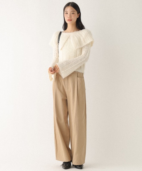 Heather（ヘザー）の「アソートワイドバレルパンツ　592828（その他パンツ・レディース・ベージュ/グレー/ブラウン・M/S）」の6枚目の写真