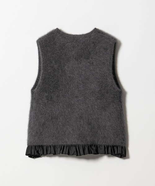 UNITED ARROWS（ユナイテッドアローズ）の「フォックスカシミヤ フリルコンビ ベスト（ベスト・レディース・ダークグレー/モカ/ネイビー・FREE）」の17枚目の写真